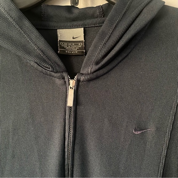 Nike Navy Blue Hooded Zip Up Jacket - Women’s L - Picture 2 of 6
